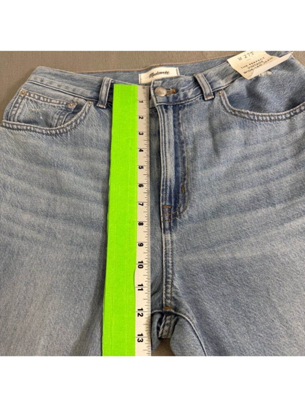 NWT Madewell The Perfect Vintage Wide-Leg Jean Women's Size 27 Tall Casual - Picture 8 of 16